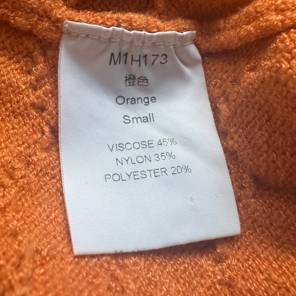 Orange and Navy Women's Sweater size small - Picture 6 of 6